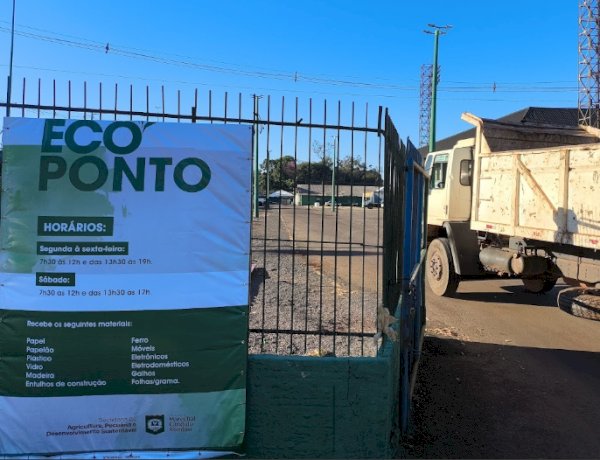 Ecoponto de Marechal Cândido Rondon terá atendimento especial no feriado