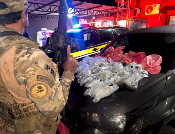 PRF apreende cocaína e haxixe escondidos em tanque de combustível no Oeste do Paraná