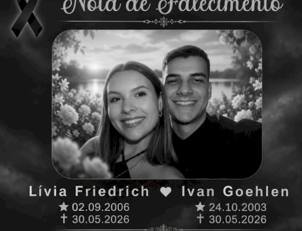 Nova Santa Rosa se despede de casal de jovens vítima de acidente; município  e câmara decretaram  luto oficial