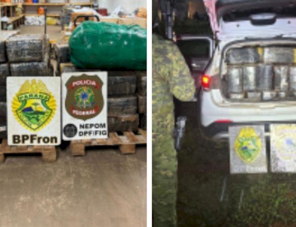 BPFRON apreende mais de uma tonelada de maconha em aldeia de Santa Helena durante monitoramento no lago de Itaipu