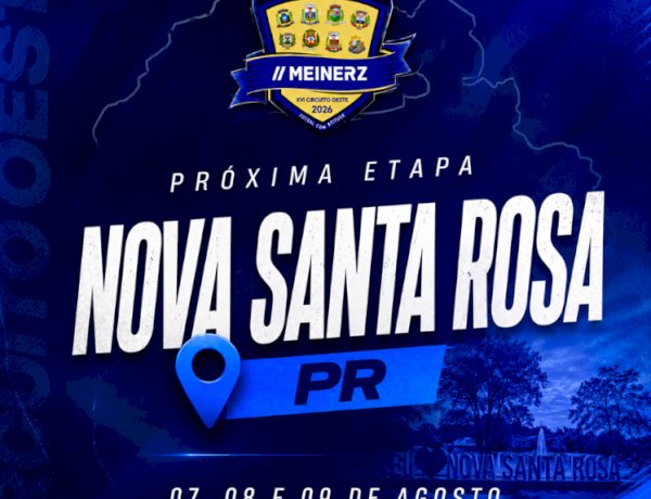 Nova Santa Rosa sedia etapa do xvi Circuito Oeste de Futsal entre sexta e domingo