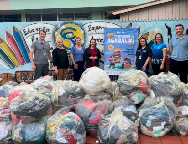 Campanha do agasalho beneficia alunos e famílias de escolas municipais de Marechal Cândido Rondon