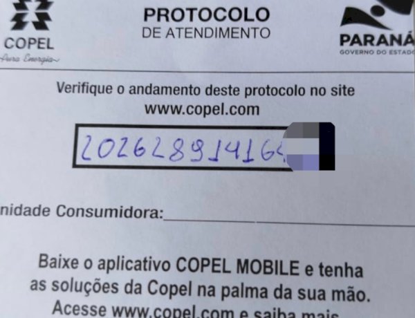 Cabo de alta tensão rompe após alunos descerem de ônibus no interior de Marechal Cândido Rondon