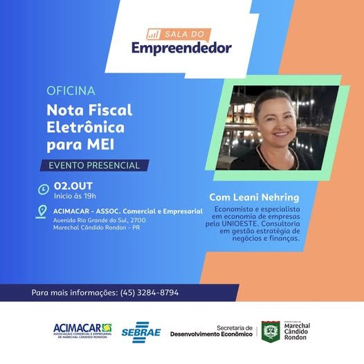Oficina gratuita sobre Nota Fiscal Eletrônica para MEIs acontece nesta quinta-feira