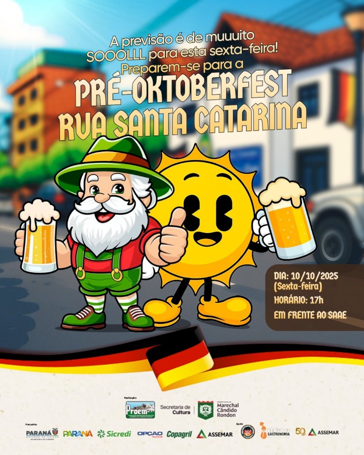 Hoje tem Pré-Oktoberfest na Rua Santa Catarina