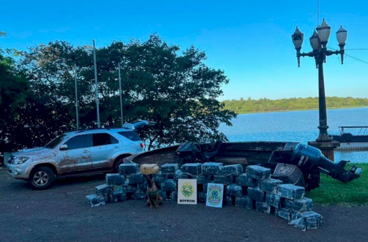 BPFRON e Polícia Federal apreendem 869 kg de maconha em Pato Bragado
