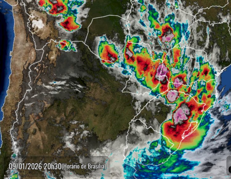 Noite segue instável com previsão de tempestades  na Microrregião de  Marechal Cândido Rondon