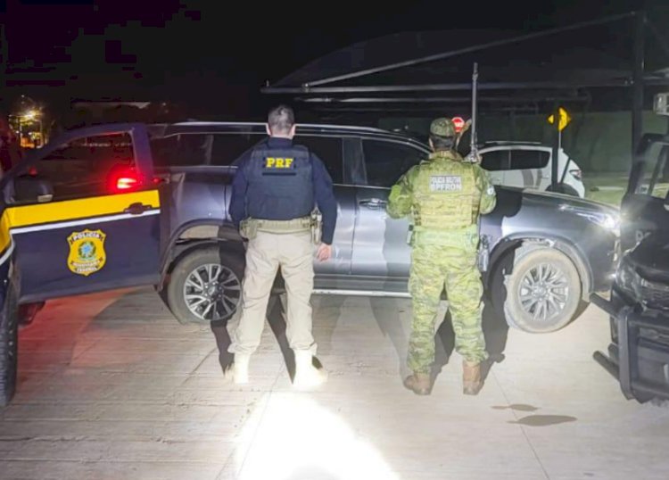 BPFRON e PRF prendem quadrilha e apreendem veículos em ação conjunta em Guaíra