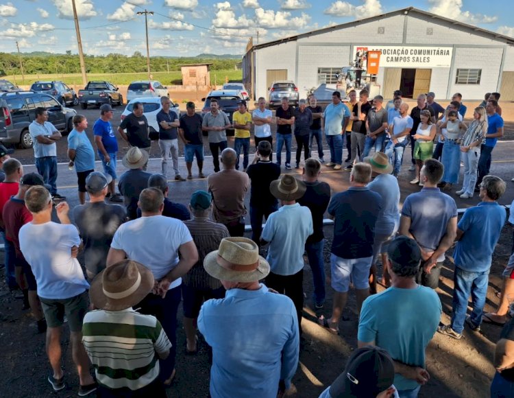 Prefeitura entrega oficialmente obras de asfaltamento na Linha Campos Sales