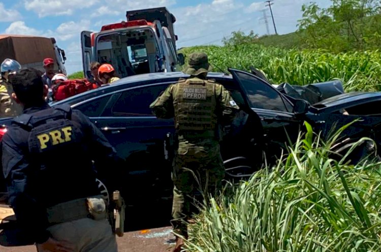 Novas informações sobre o acidente na BR 163 em Guaíra; dois mortos sendo uma criança