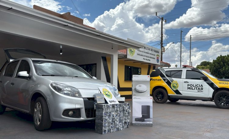 ROTAM apreende veículo com celulares ocultos em compartimento secreto na PR-182, em Palotina