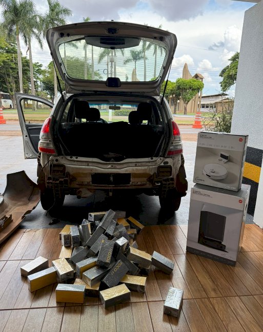 ROTAM apreende veículo com celulares ocultos em compartimento secreto na PR-182, em Palotina