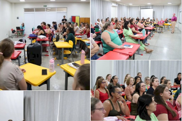 Professores da Educação Infantil recebem formação para implantação do SIM Sistema de Ensino em Nova Santa Rosa