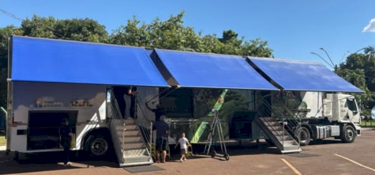 Carreta da Expedição do Conhecimento chega a Porto Mendes e integra programação do Acampamento Pais e Filhos 2026