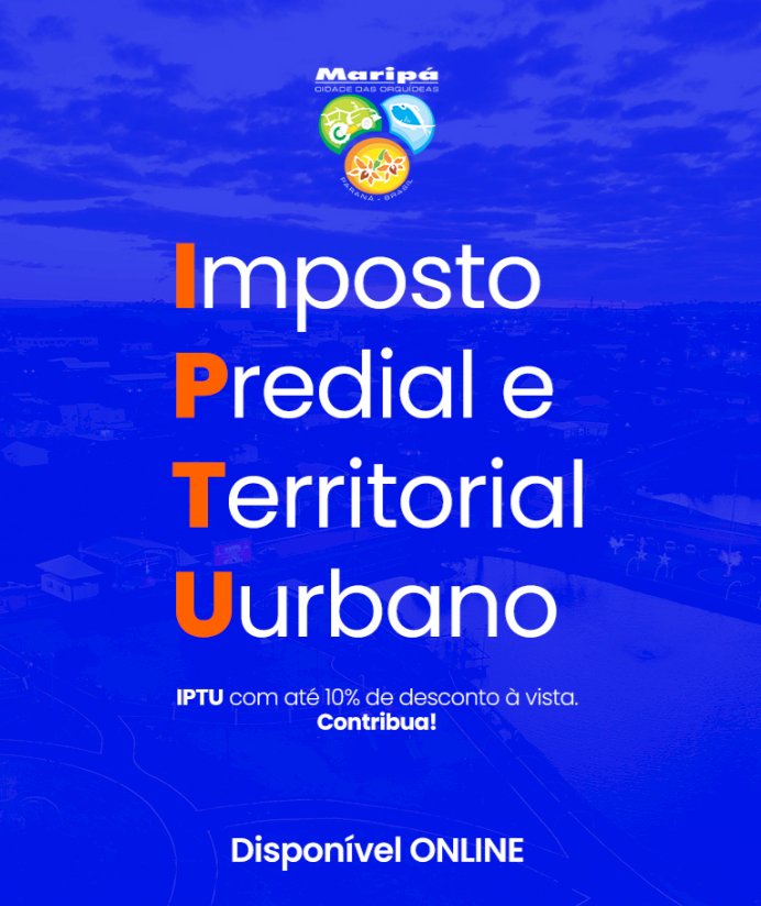 Prefeitura de Maripá disponibiliza emissão on-line do IPTU 2026