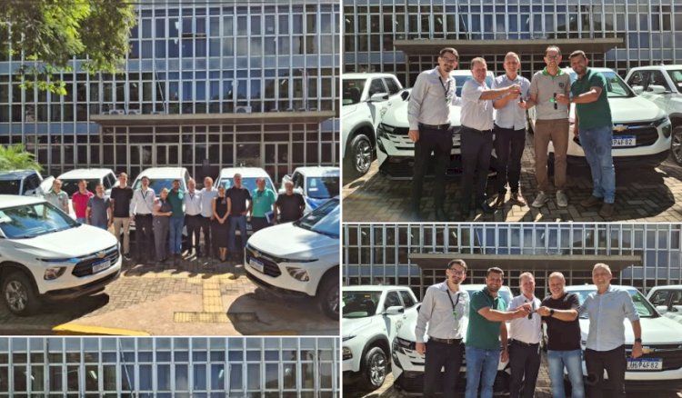 Prefeitura de Marechal Cândido Rondon recebe oito novos veículos para reforçar a frota