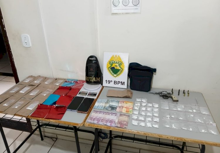 Homem é preso por tráfico de drogas e posse ilegal de arma em Toledo