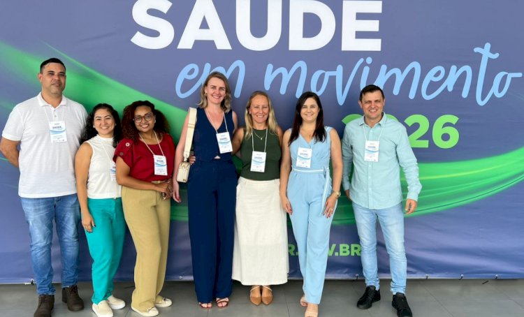 Equipe da Secretaria de saúde de Marechal Rondon participa do “Saúde em Movimento 2026” em Curitiba