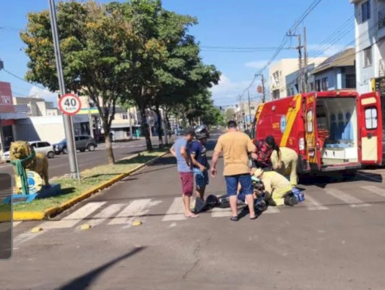 Segundo  acidente em menos de 24 horas envolvendo moto e carro é registrado a 100 metro um do outro em Marechal Rondon