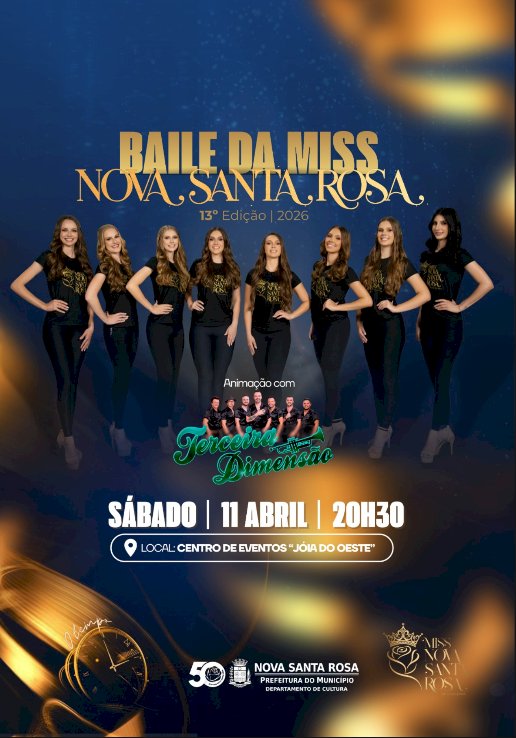Reta final: poucos ingressos disponíveis para o Miss Nova Santa Rosa 2026