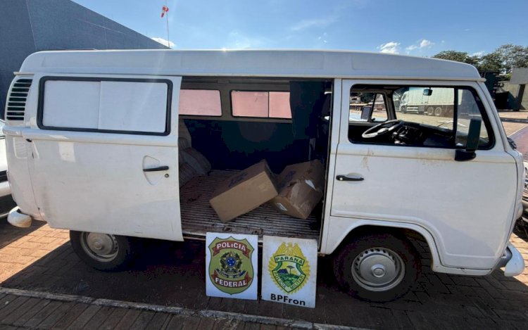 BPFRON e Polícia Federal apreendem 3,5 mil pacotes de cigarros contrabandeados em Mercedes