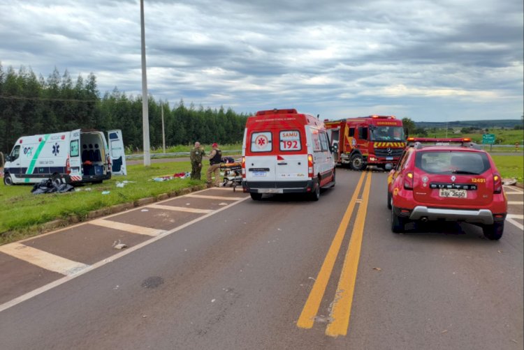 ATENÇÃO  EM PRIMEIRA MÃO, ACONTECEU AGORA;  Acidente com morte na PR 272