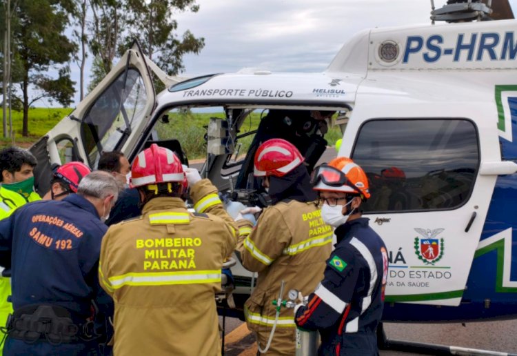 ATUALIZADO: Grave acidente na BR-272 em Iporã deixa uma jovem morta e mulher gravemente ferida