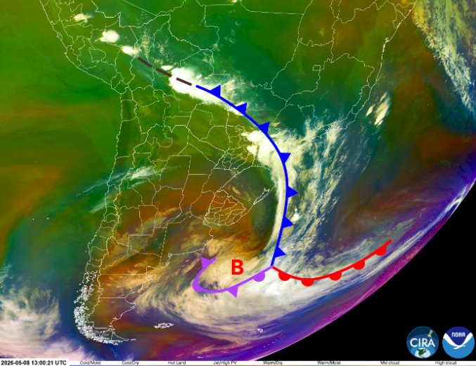 Frente fria provoca temporais, ventos de até 85 km/h e queda brusca de temperatura no Paraná