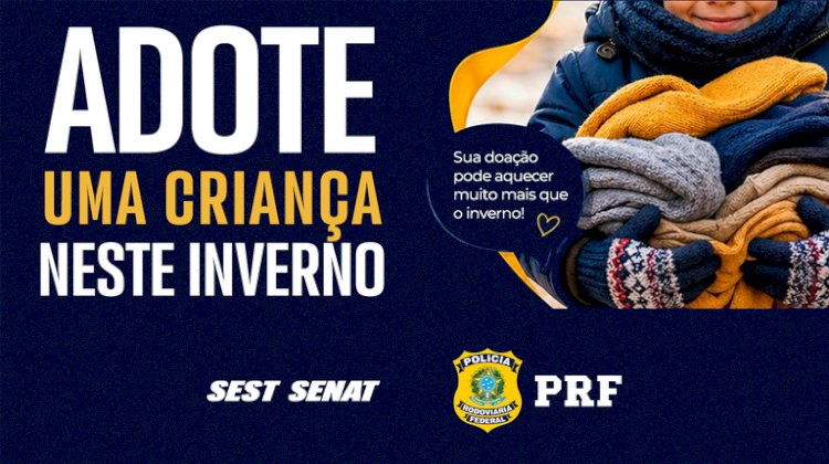 PRF lança campanha de arrecadação de roupas de inverno para crianças no Paraná
