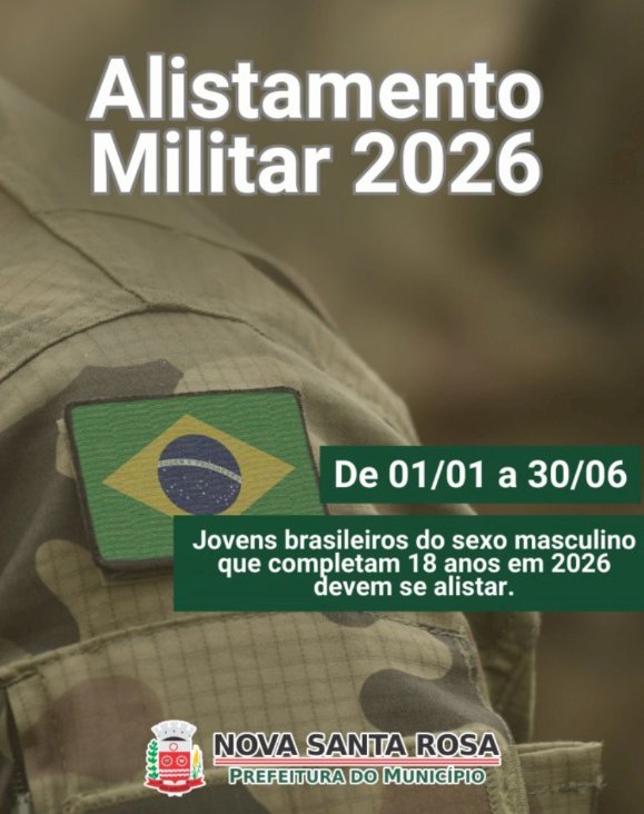 Jovens nascidos em 2008 devem realizar alistamento militar até 30 de junho