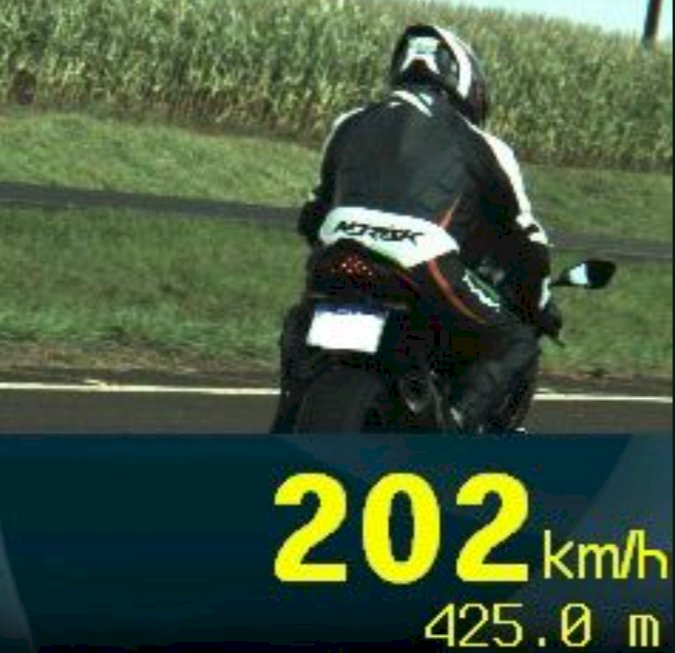PRF flagra motocicleta a 202 km/h na BR-163 em Quatro Pontes