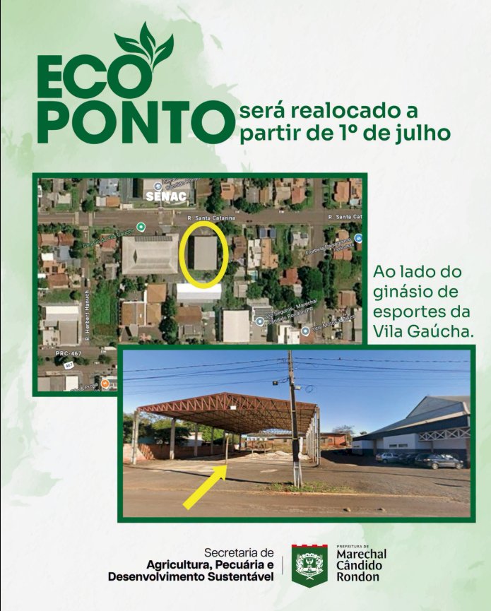 Ecoponto será transferido para a Vila Gaúcha a partir de 1º de julho