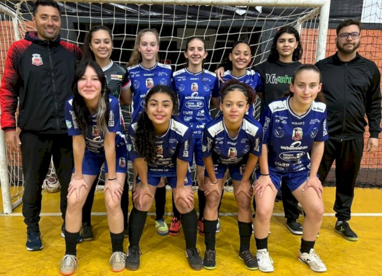 Futsal feminino de Nova Santa Rosa termina em 4º lugar na fase regional dos Jogos da Juventude