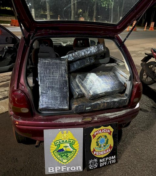 BPFRON e Polícia Federal apreendem mais de 1,1 tonelada de maconha em porto clandestino de Santa Helena
