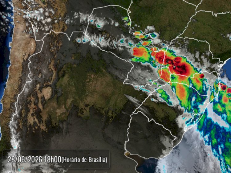 Temporal com Granizo Atinge Serranópolis do Iguaçu e Outras Cidades do Oeste do Paraná com muita chuva neste Domingo(28)