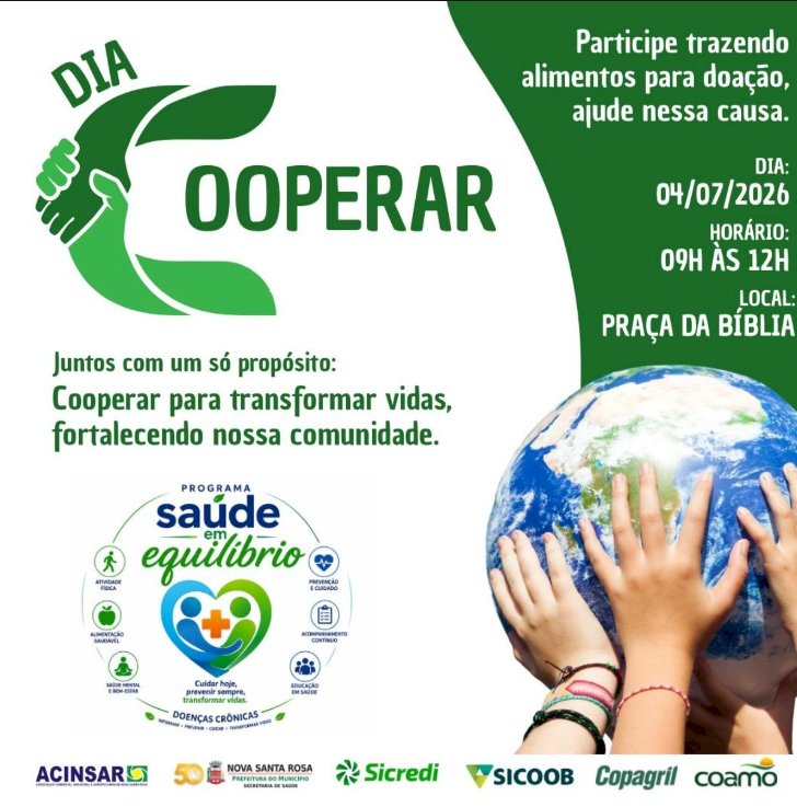Dia C 2026 terá ações de saúde gratuitas em Nova Santa Rosa neste sábado