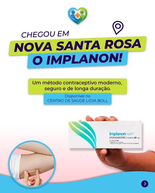 Nova Santa Rosa oferece implante contraceptivo de longa duração pelo SUS municipal
