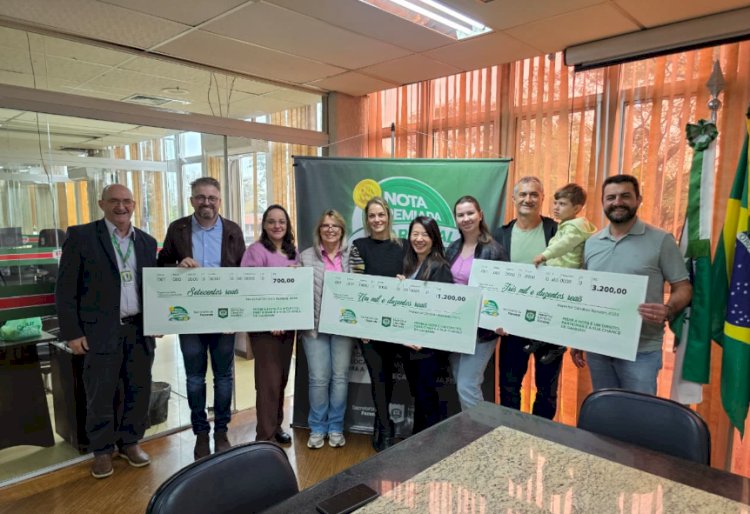 Prefeitura entrega prêmios da segunda etapa do Nota Premiada Marechal 2026