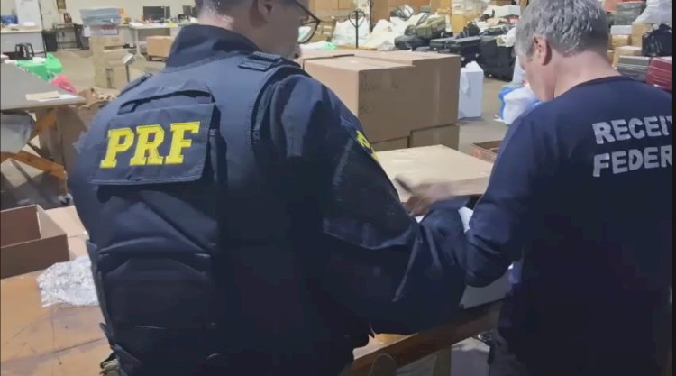 PRF e Receita Federal apreendem entorpecentes e mercadorias ilícitas em carga fracionada na BR-277, em Cascavel