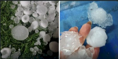 Granizo atinge três municípios do Paraná durante temporal nesta sexta dia 14