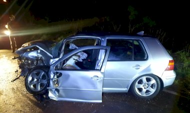 Batida frontal deixa três feridos em Santa Helena