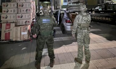 BPFRON e Polícia Federal apreendem mais de 4 mil pacotes de cigarros contrabandeados em Mercedes