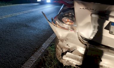 Acidente de trânsito é registrado na PR-491 próximo à ponte do Arroio Quatro Pontes