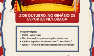 Mostra de Circo será realizada nesta quinta-feira no Ney Braga