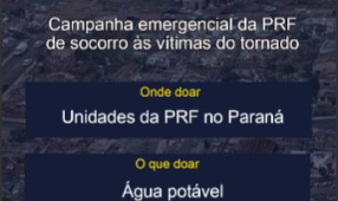PRF lança campanha para arrecadar doações às vítimas do tornado em Rio Bonito do Iguaçu