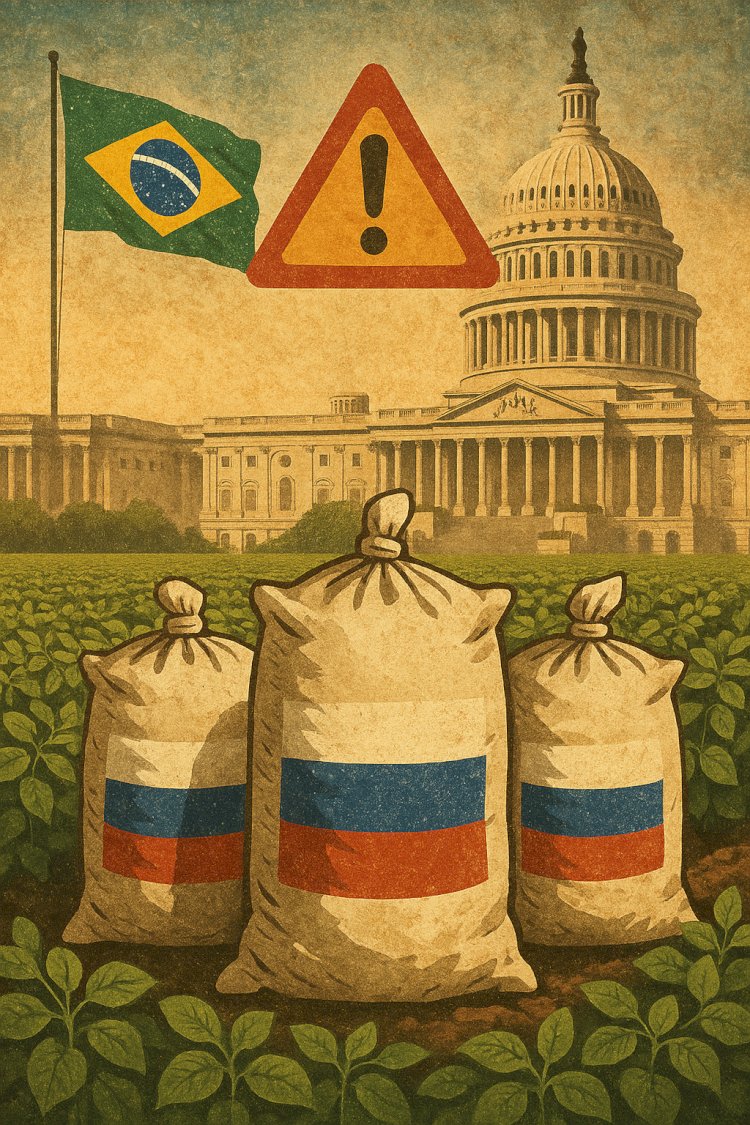 EUA acendem sinal de alerta sobre fertilizantes russos comprados pelo Brasil