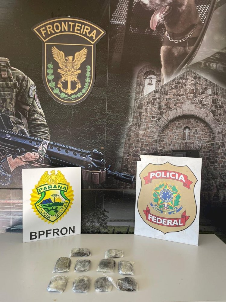 Homem é preso em Guaíra com haxixe escondido em falso gesso no braço