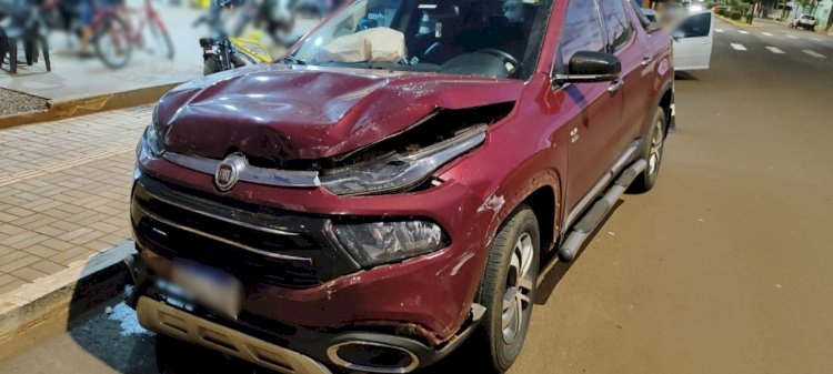 Colisão entre dois veículos deixa um ferido no centro de Nova Santa Rosa