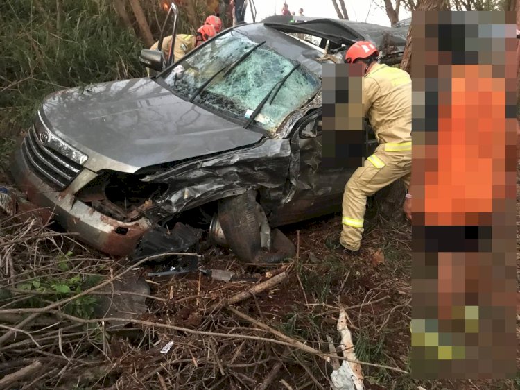 Acidente na PRC-467  entre  Marechal Rondon  e Curvado deixa empresário em estado grave