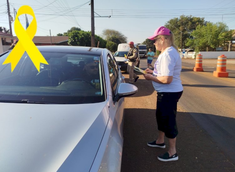Campanha Setembro Amarelo: Ação Educativa realizada no Posto de Polícia Rodoviária em Palotina